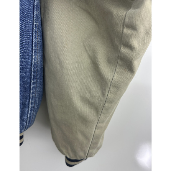 VTG Disney Store Winnie The Pooh Patch No Bother Bear Snap Denim Bomber Jacket S - Picture 12 of 16